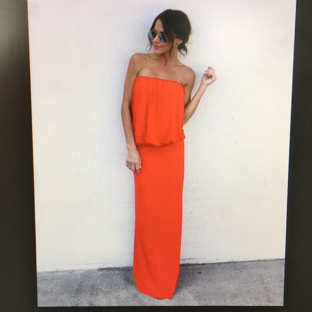 Strapless jersey dress from VICI